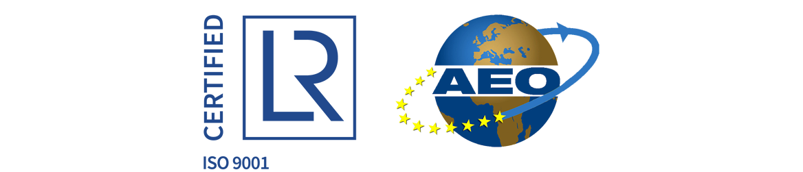 LR and AEO logos
