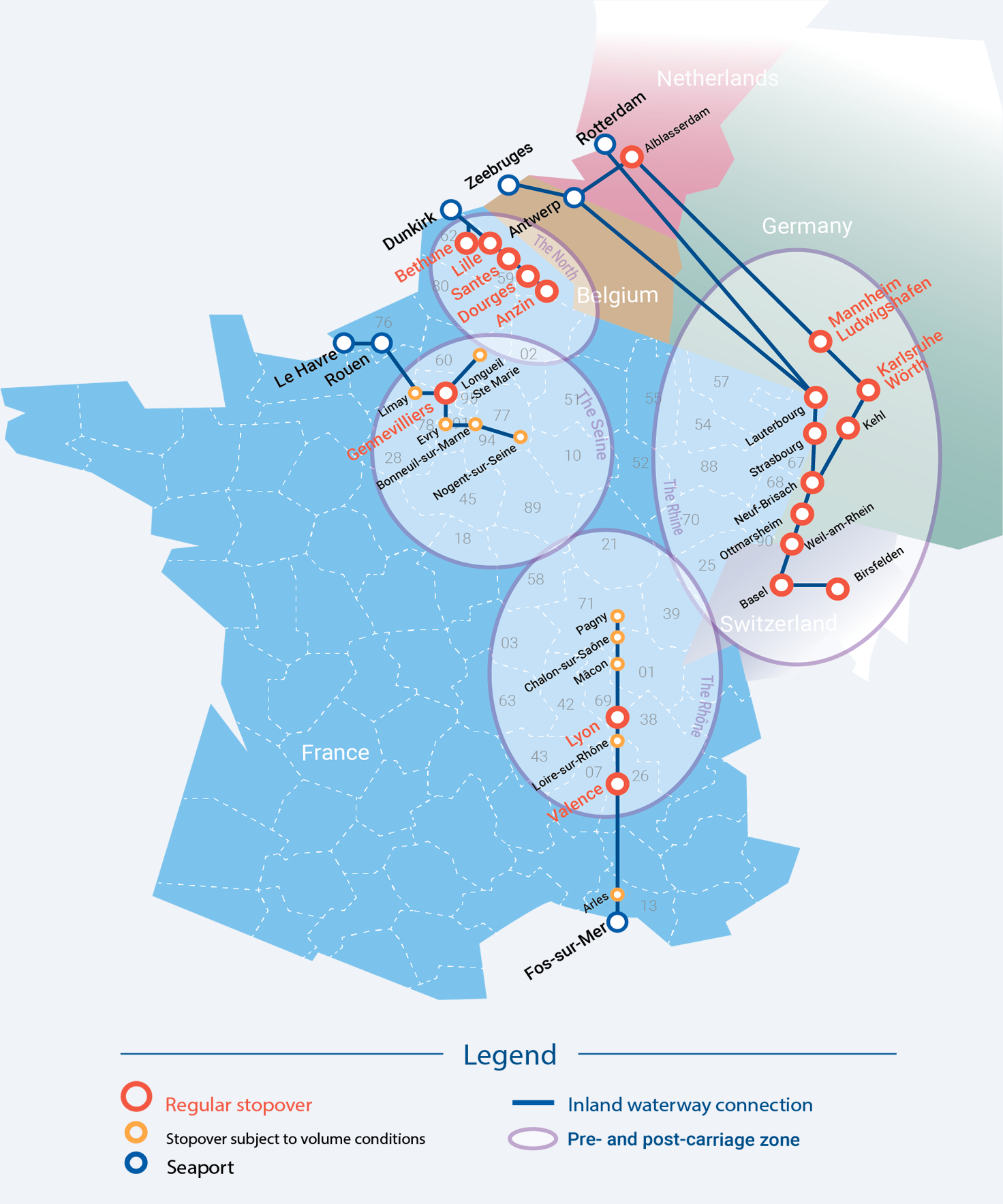 Sogestran Logistics lines